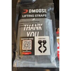 DMoose Fitness Lifting Straps 24" (Pair) - 5mm Padded Durable Wrist Straps...